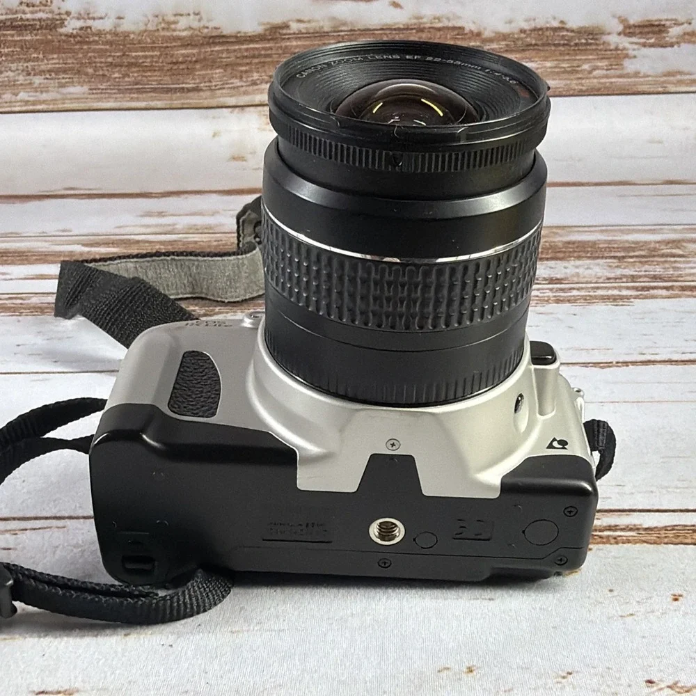 Used Canon EOS IX Lite APS Film Camera Silver w/ EF 22-55mm f/4-5.6 Lens Tested